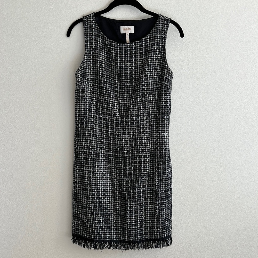 Tweed shift dress